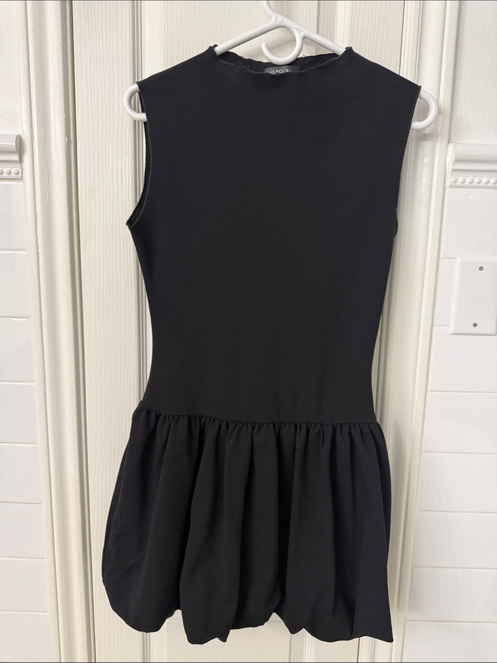 Aqua Black Sleeveless Casual Kids Dress